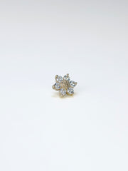 Fleur de Soleil – Or massif 14 carats – bijou de piercing Eternità Luxury Piercing