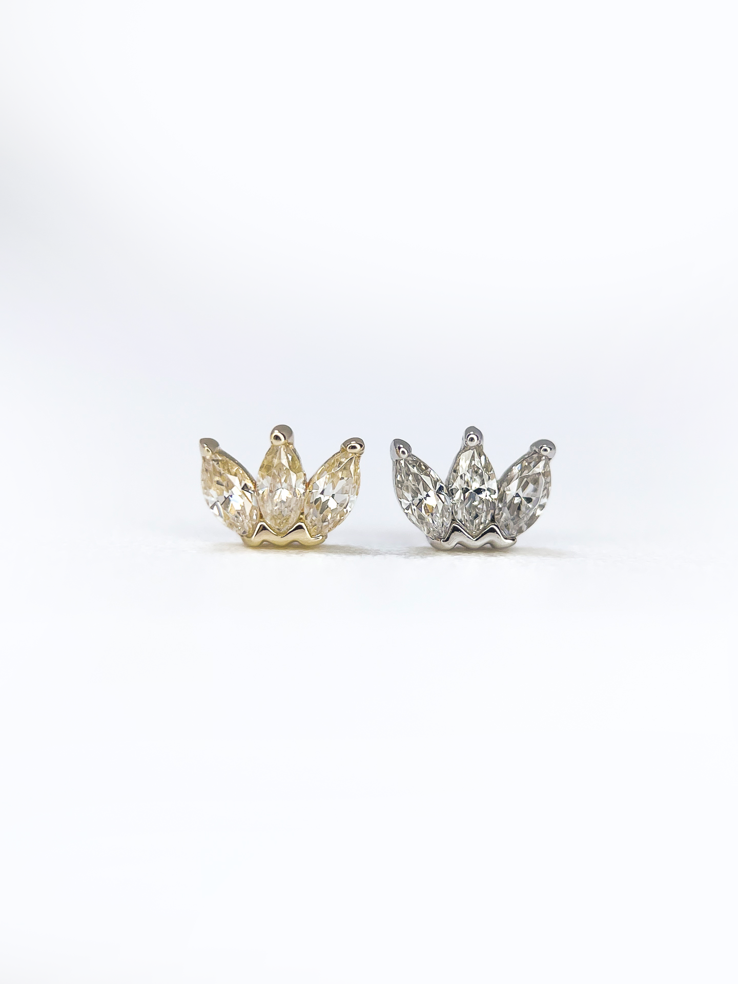 Marquise – Or Jaune & Or Blanc 14K