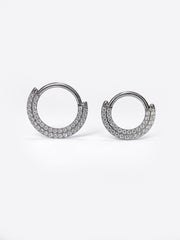 Verbania – Titane (anneau double clicker, zirconiums) – bijou de piercing Eternità Luxury Piercing