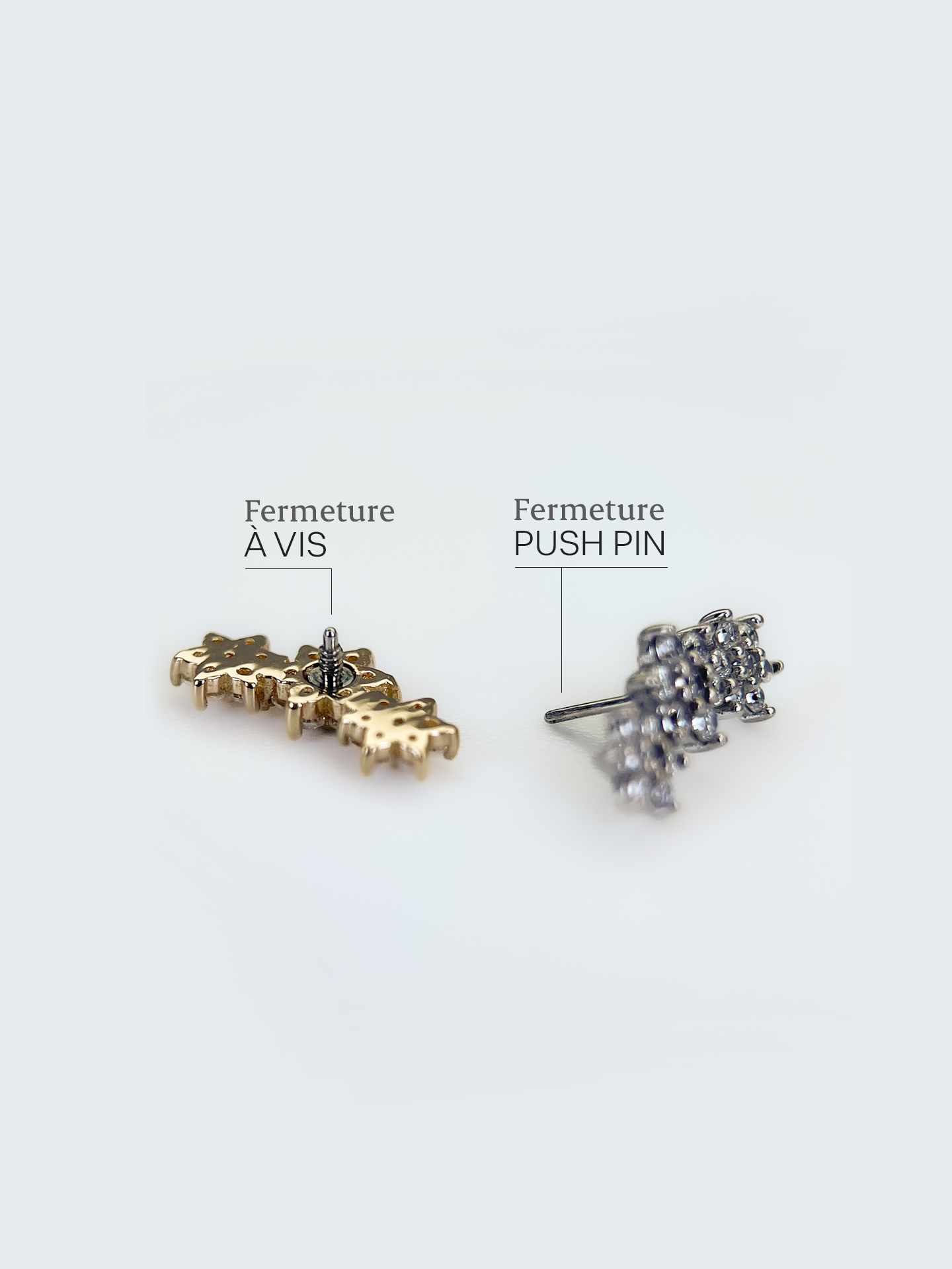 Flower – Or Jaune & Or Blanc 14K