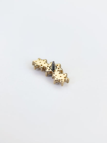 Flower – Or Jaune & Or Blanc 14K