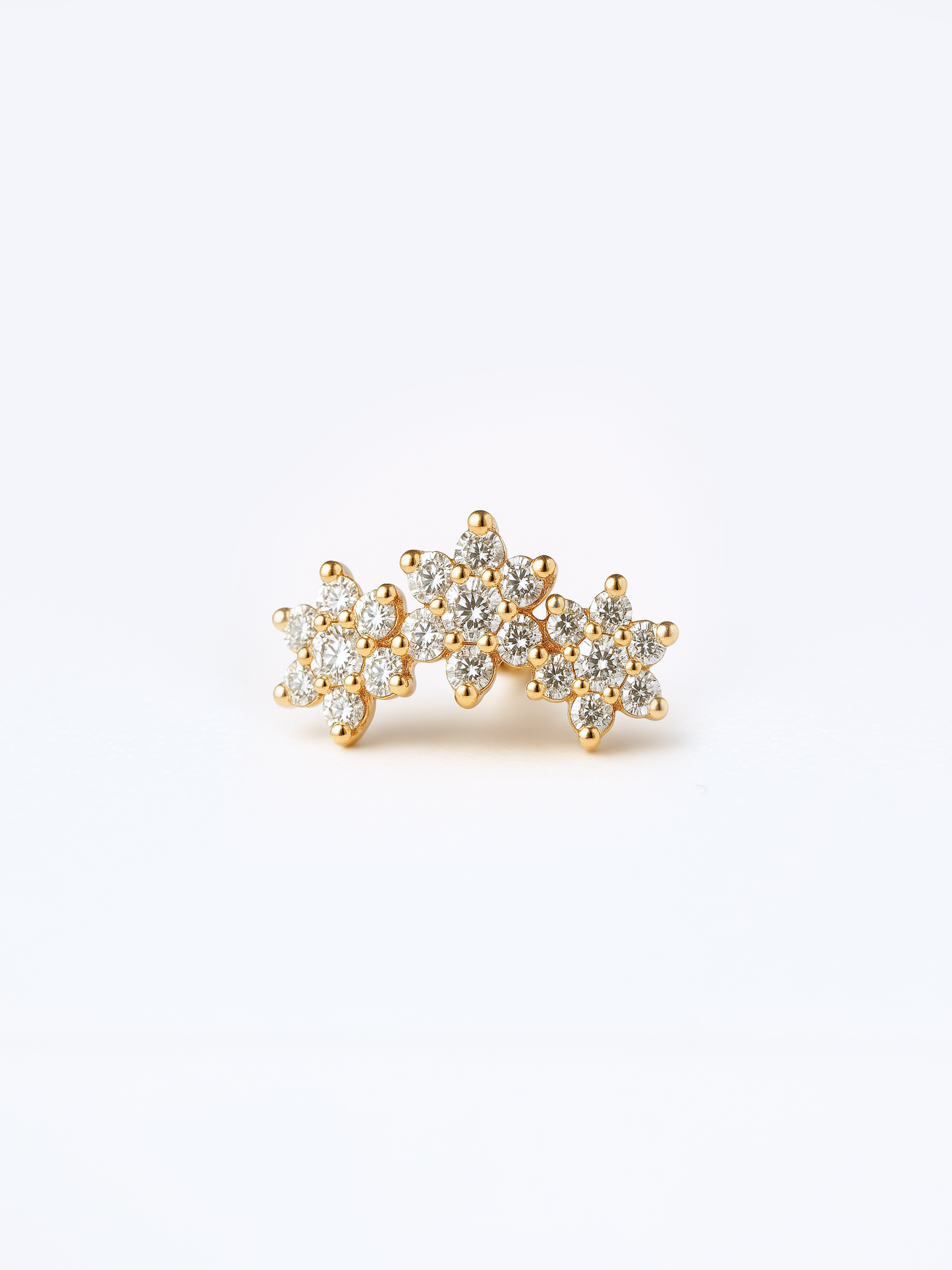 Flower – Or Jaune & Or Blanc 14K