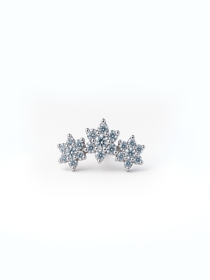 Flower – Or Jaune & Or Blanc 14K