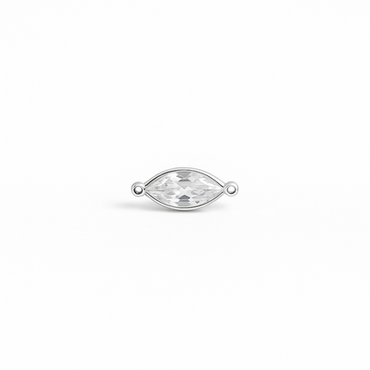 Navette - Or Jaune & Or Blanc 14K