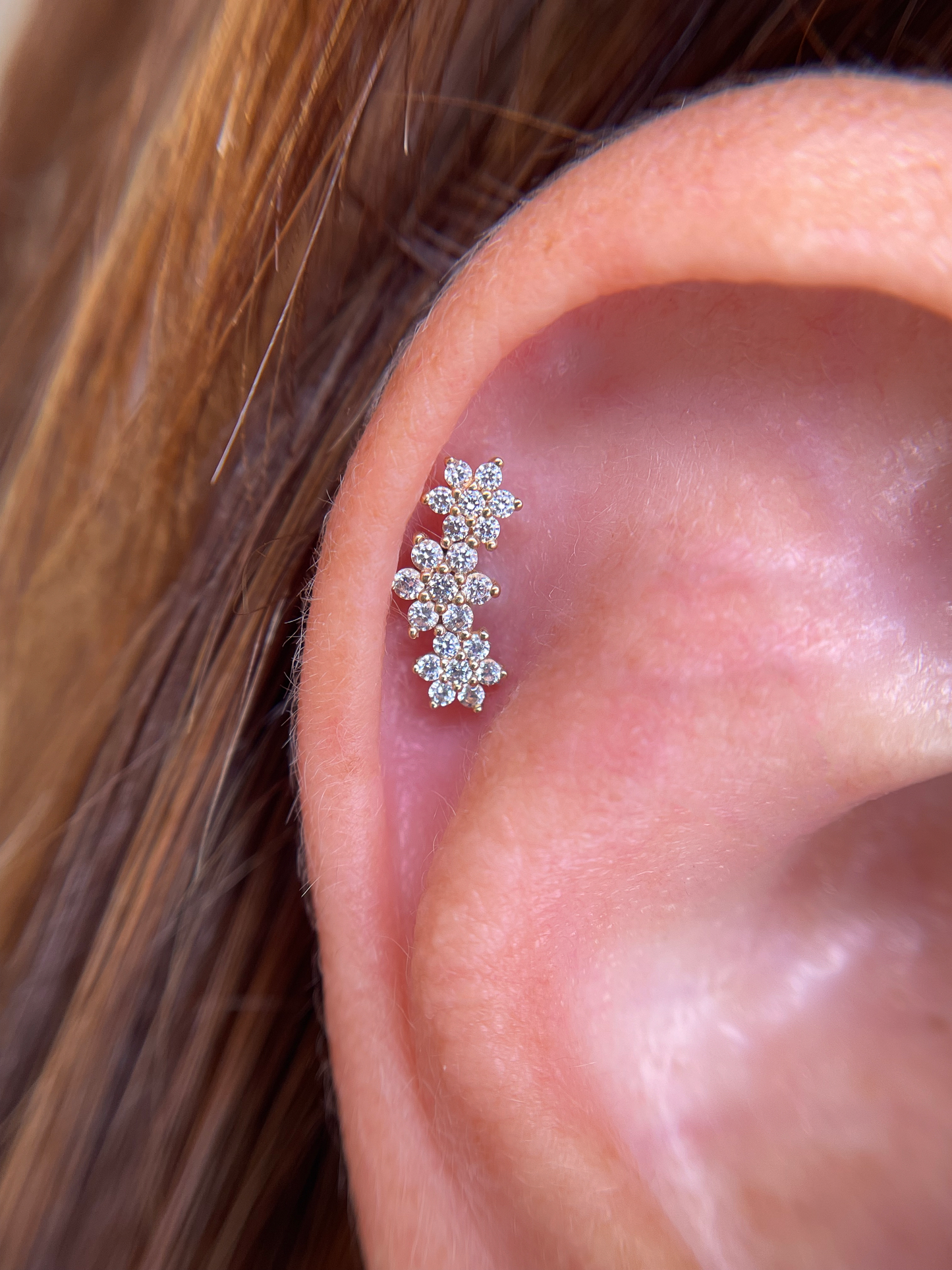Flower – Or Jaune & Or Blanc 14K