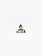 Trinity – Or massif 14 carats, jaune ou blanc – bijou de piercing Eternità Luxury Piercing