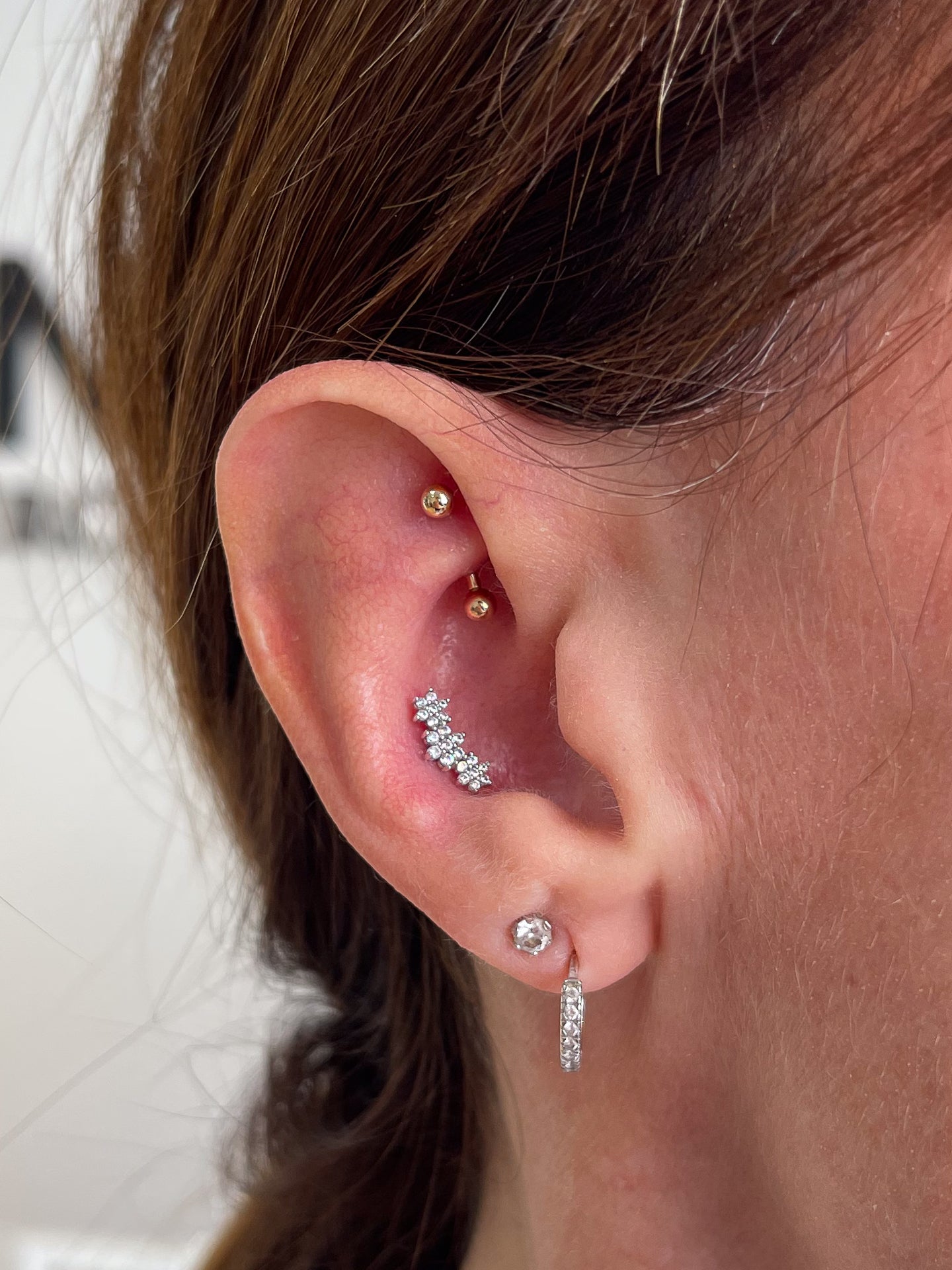 Flower – Or Jaune & Or Blanc 14K