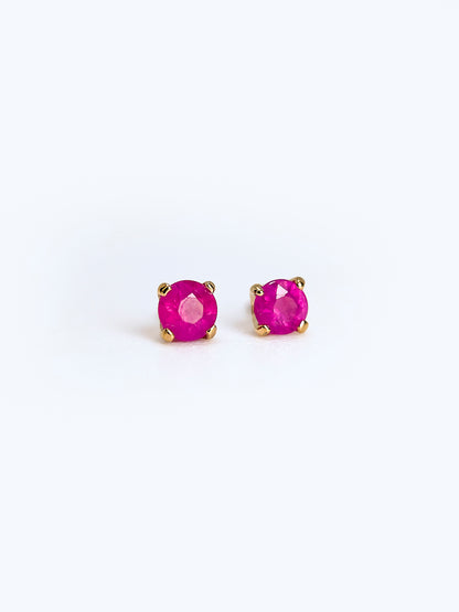 Taormina – Or 14K (Ruby 3mm)