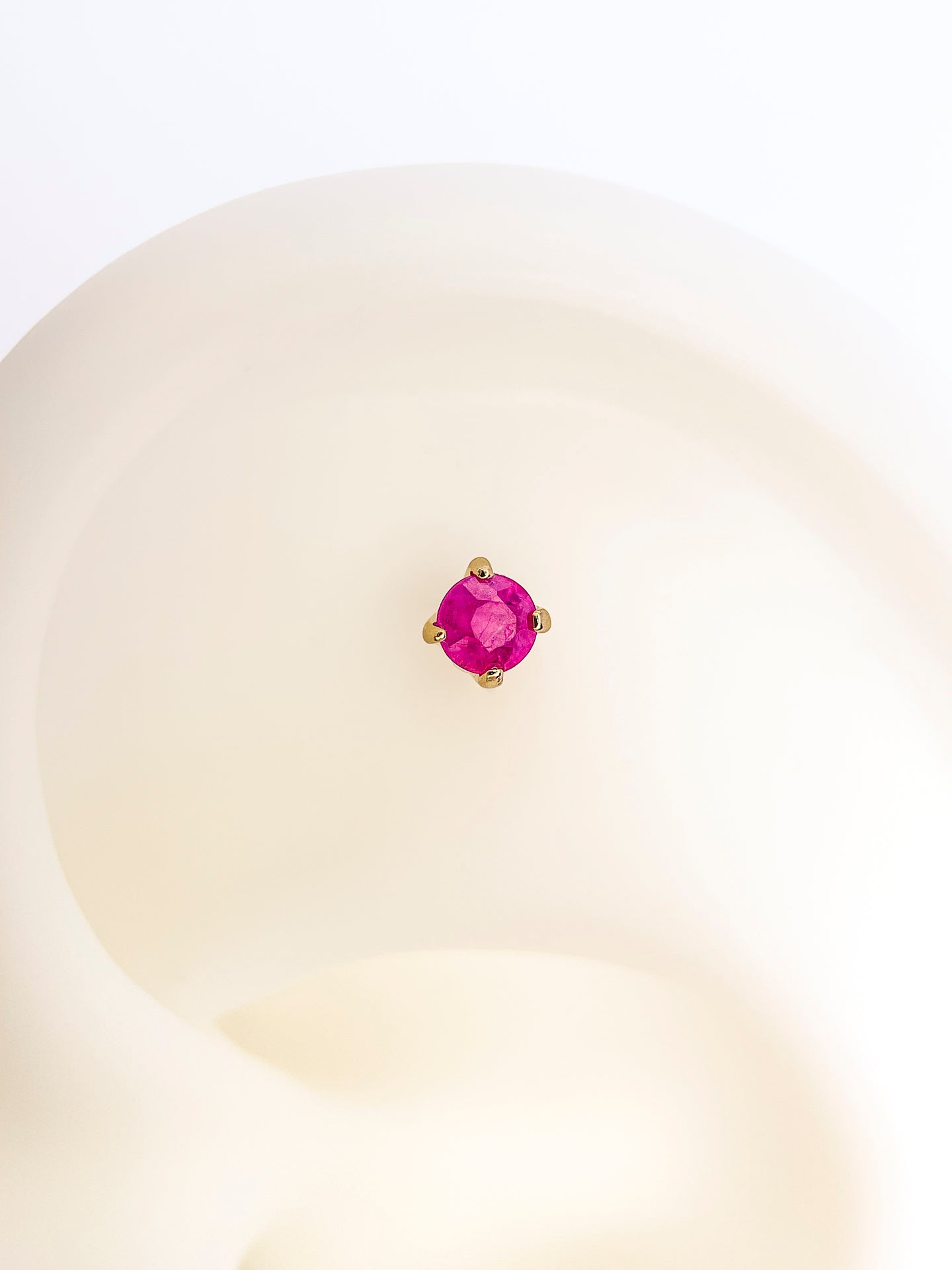 Taormina – Or 14K (Ruby 3mm)