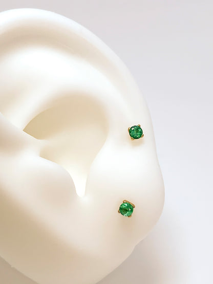 Ravello – Or 14K (Émeraude 3mm)